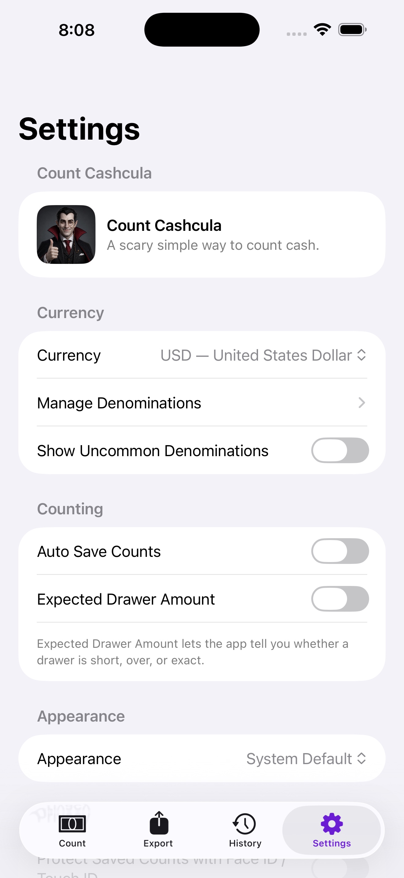 Count Cashcula screenshot