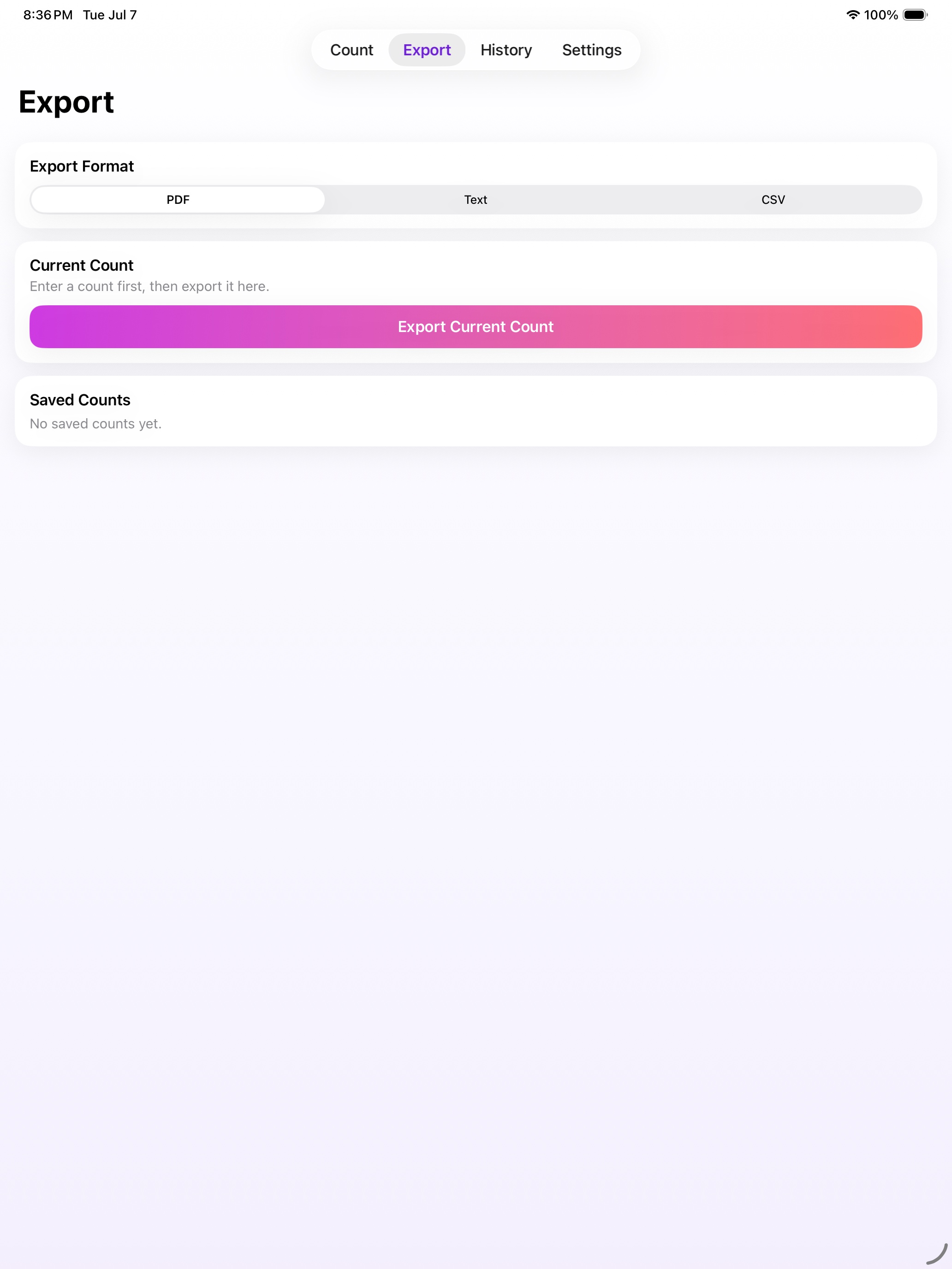 Count Cashcula screenshot