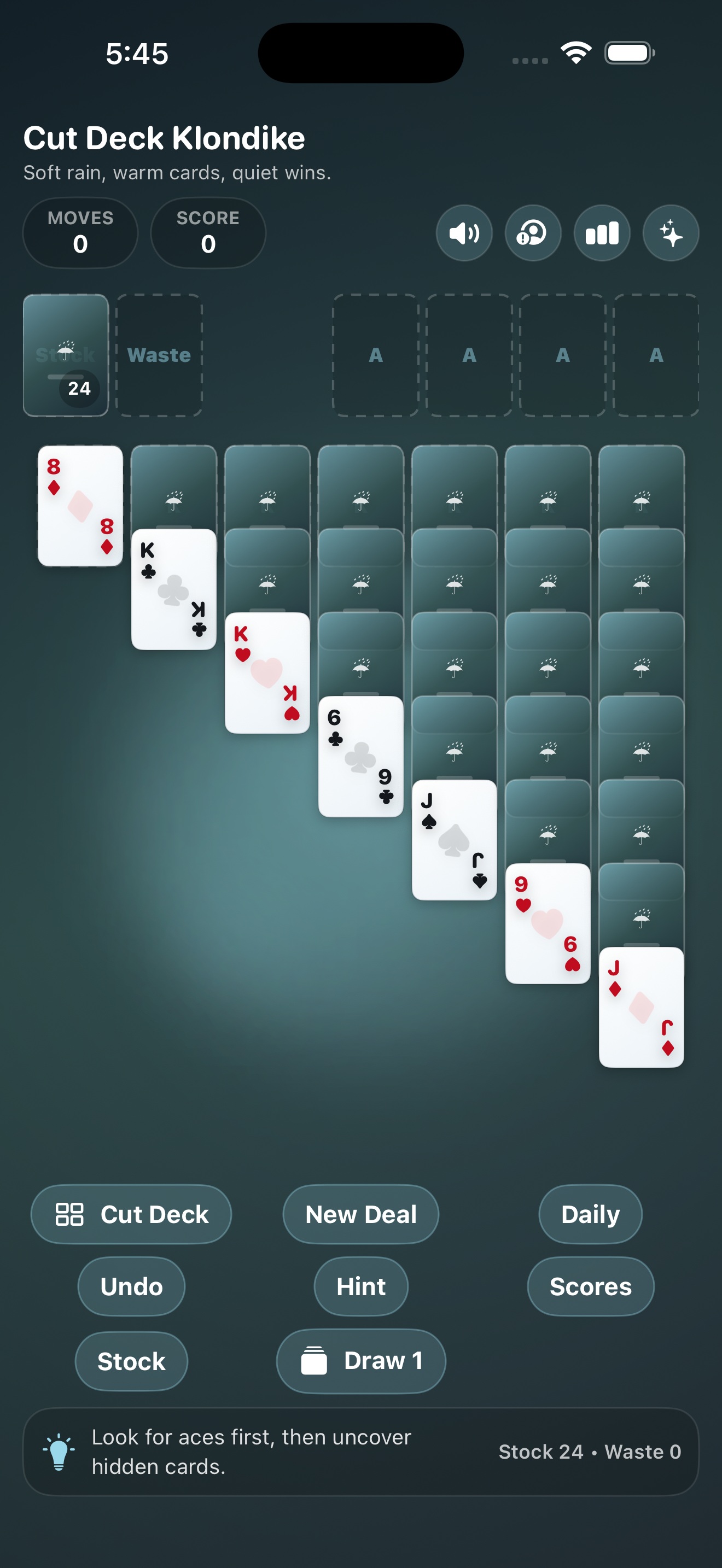 Cut Deck Solitaire | Classic Card Games for iPhone, iPad, and Mac screenshot