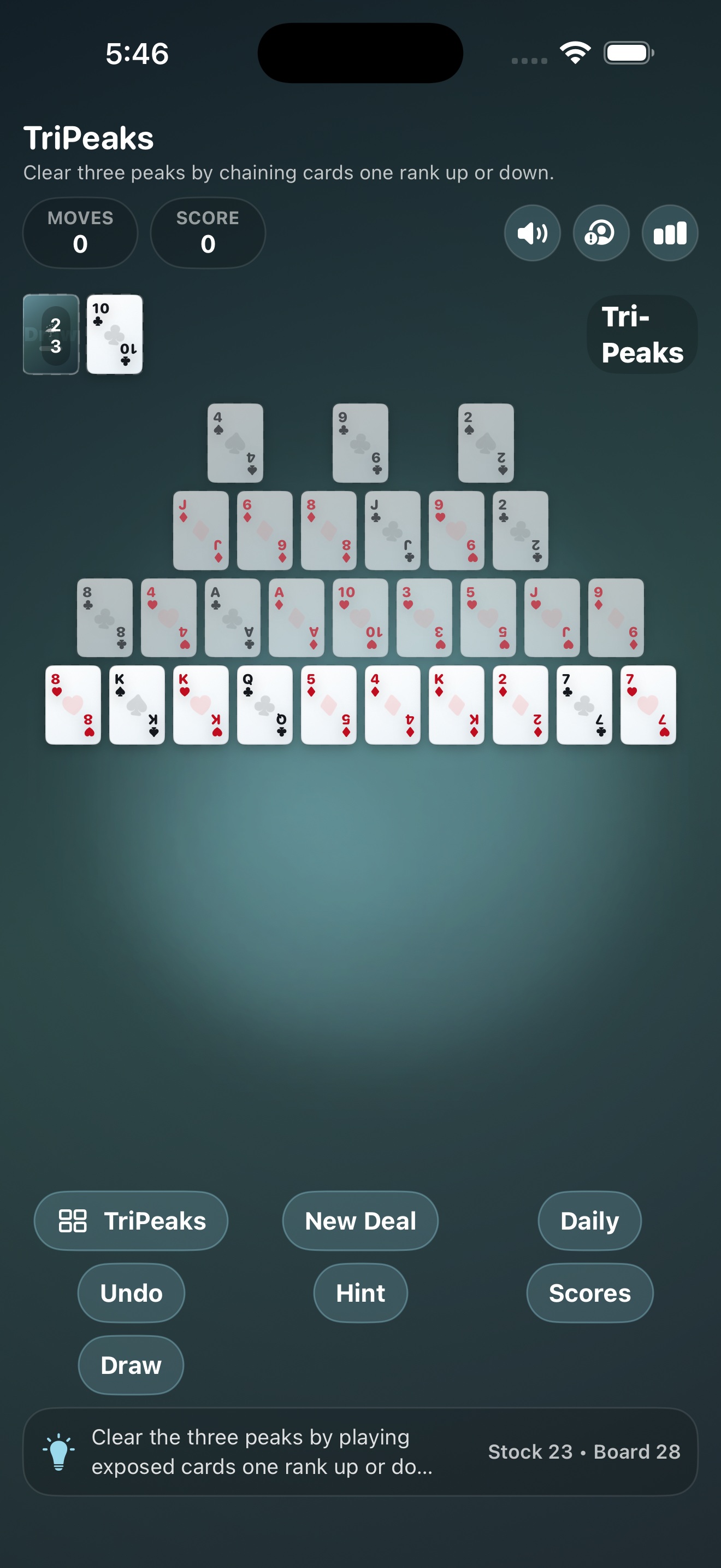 Cut Deck Solitaire | Classic Card Games for iPhone, iPad, and Mac screenshot